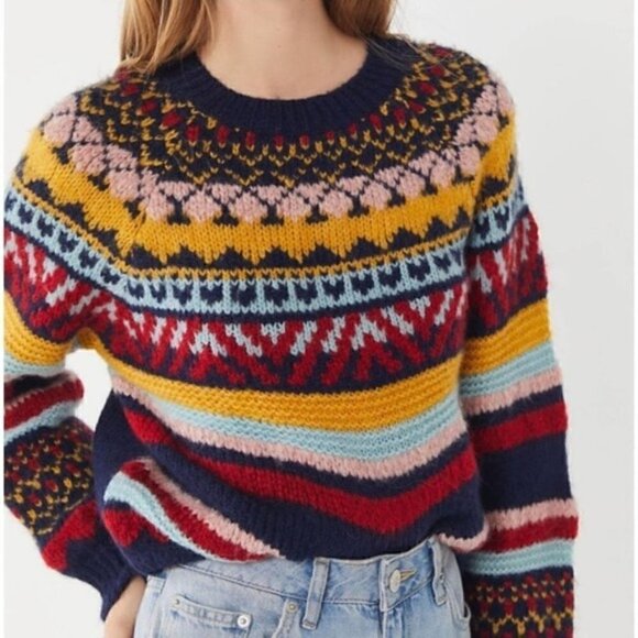 Urban Outfitters Gwendoline Fair Isle Sweater - Picture 1 of 3